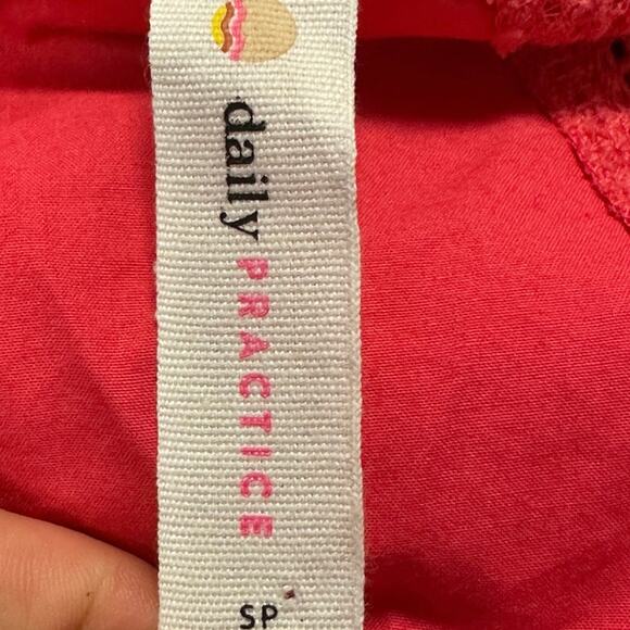 Daily Practice Anthropologie Tenniscore Pink Relaxed Tiered Mini Babydoll Dress - Picture 9 of 12